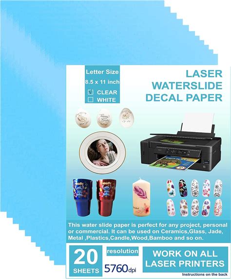 Amazon.com: Waterslide Decal Printer Paper.